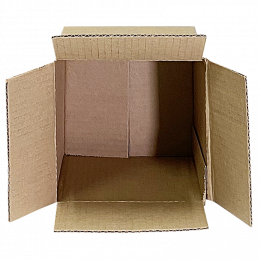 Коробка из гофрокартона четырехклапанная, 80  x 80 x 80 мм