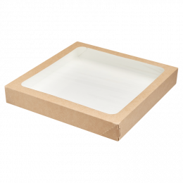 Коробка с окном универсальная TABOX PRO 2550 26 х 26 х 4 см, крафт